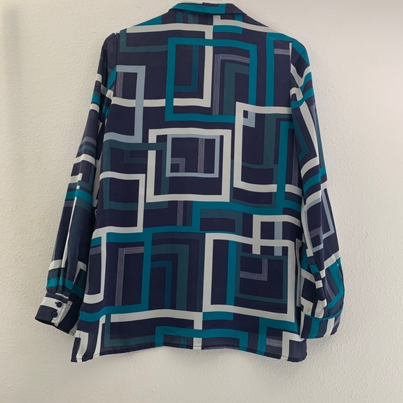 LAUNDRY by Shelli Segal LARGE blouse - Picture 2 of 11